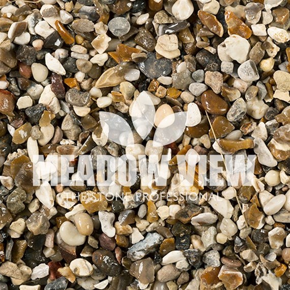 Meadow View Shingle Beach Gravel Decorative Gravel - 10mm (X3001)