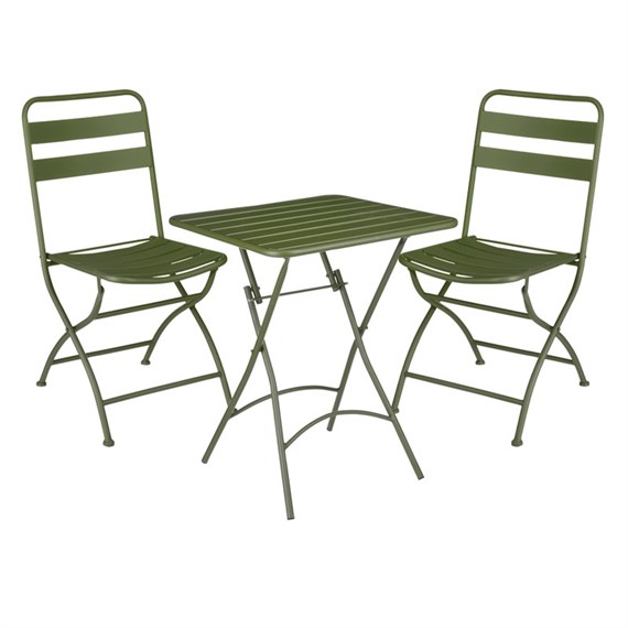 Mica Evita Outdoor Garden Furniture Bistro Set Dark Green (1107059)