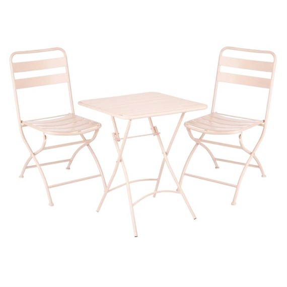 Mica Evita Outdoor Garden Furniture Bistro Set Light Pink (1107056)