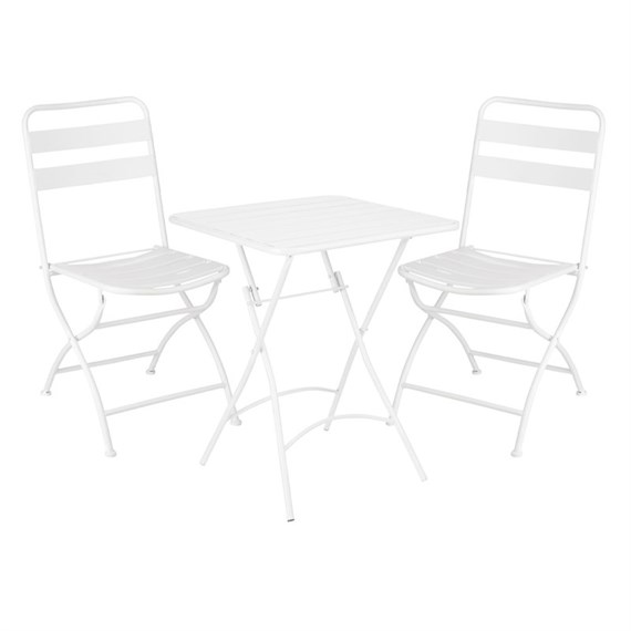 Mica Evita Outdoor Garden Furniture Bistro Set White (1107057)