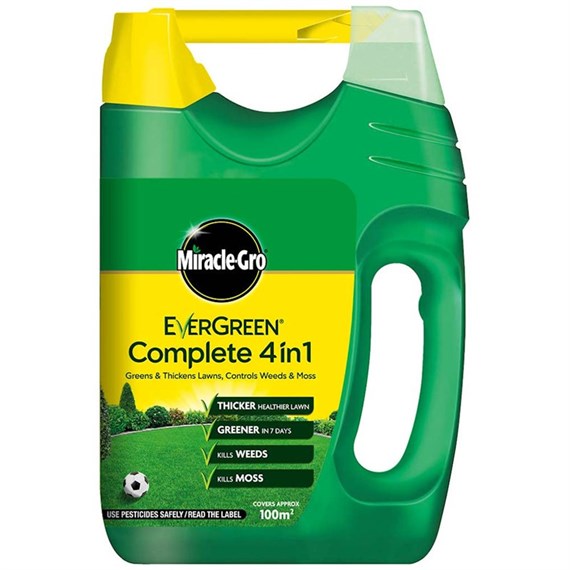 Miracle-Gro Evergreen Complete Lawn Food, Weed & Moss Control - 100m2 (119680)