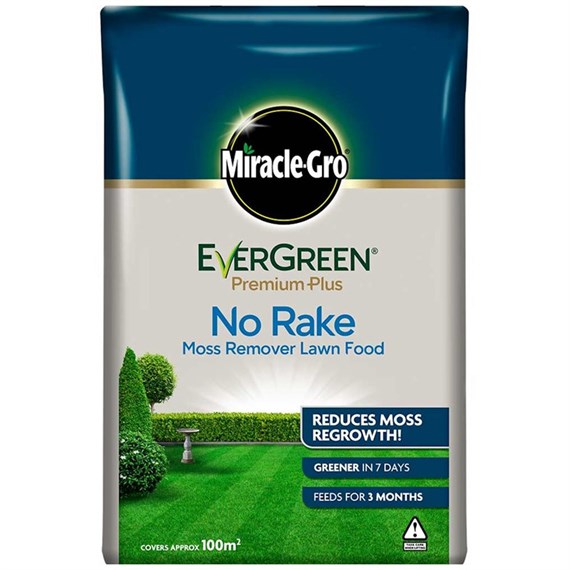 Miracle-Gro Evergreen Premium-Plus No Rake Moss Remover Lawn Food 100m2 (119662)