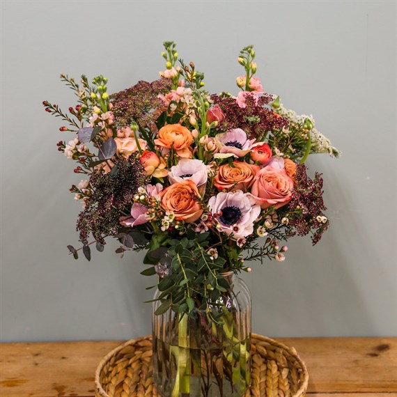 Mother's Day Antique Embers Hand Tied Floral Bouquet