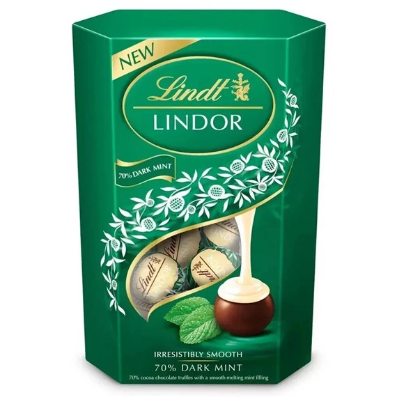 Lindt Lindor Dark Mint Chocolates Truffles 200g