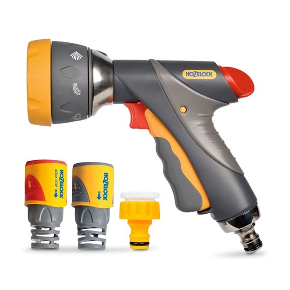 Hozelock Multi Spray Pro Gun & Plus Fittings Set (2371 9018)