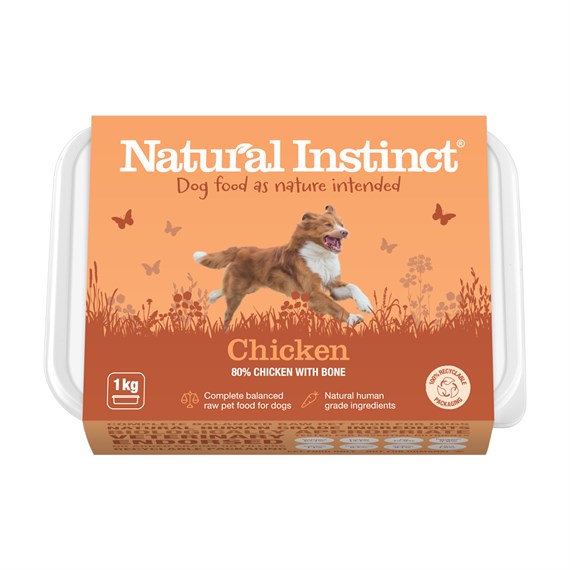 Natural Instinct's Natural Chicken 1kg Frozen Dog Food (D/NAT/CHIC/1KG)