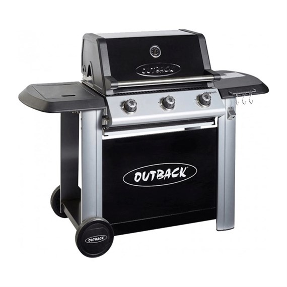 Outback Barbecue Magnum 3 Burner Hybrid BBQ - Black (OUT370763)