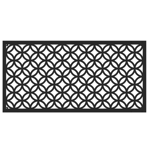 Panacea 120 x 60cm Geometric Circles Garden Screen (90165)