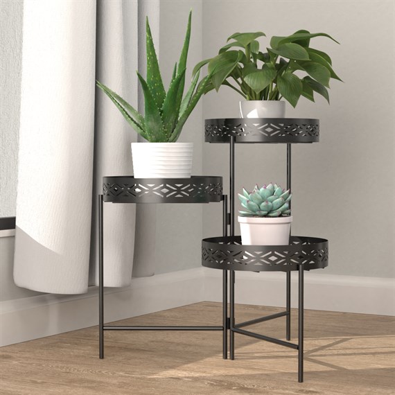 Panacea 52cm Nordic Habitat 3-Tier Plant Stand (80215)