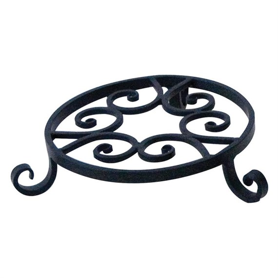 Panacea Black Olde World Forged Pot Trivet - 8 Inches (89166)