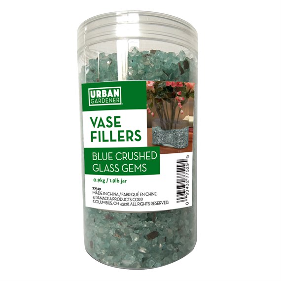 Panacea Blue Crushed Glass Decorative Accents 90g Jar (77529)