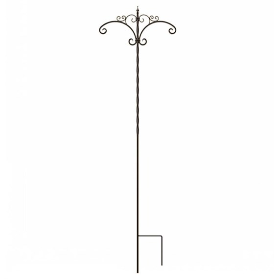 Panacea Bronze Rustic Italia Double Shepherd Hook - 84 Inches (84689)