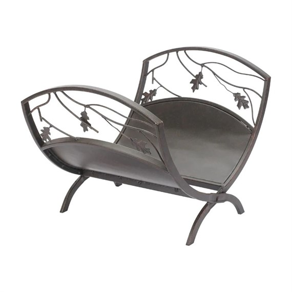 Panacea Oak Leaf Folding Log Storage Bin (15915)