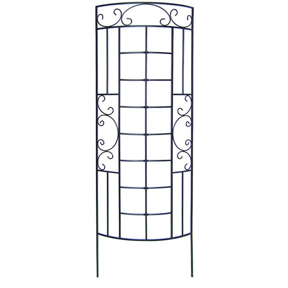 Panacea Romantic Curved Trellis - Black (89677)