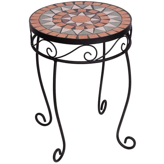 Panacea Rustica Italia Mosaic Tile Plant Stand - 42cm (83279)