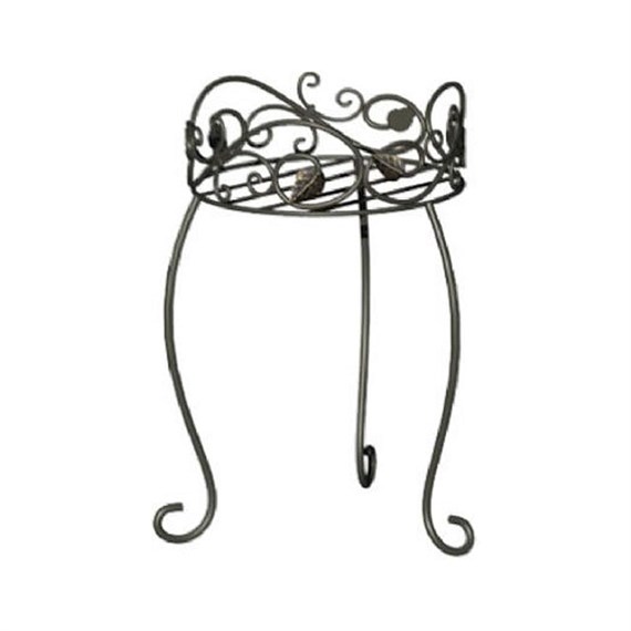 Panacea Scroll & Ivy Single Plant Stand - 16.5' (89171)