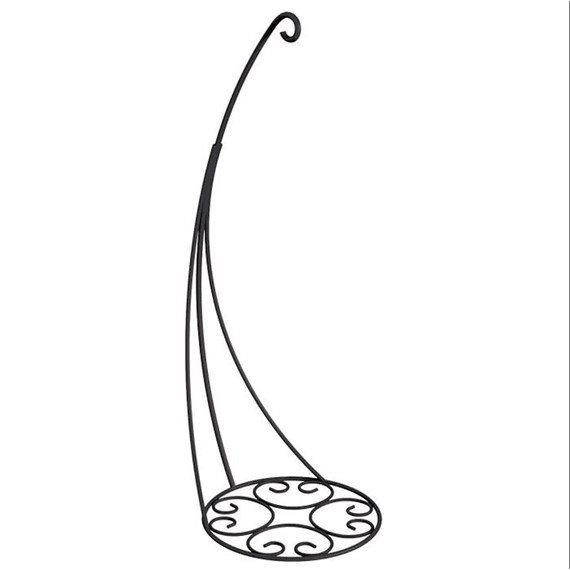Panacea Scroll Basket Hanger - Black (88144)
