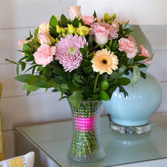 Pastel Hand Tied Bouquet - Premium