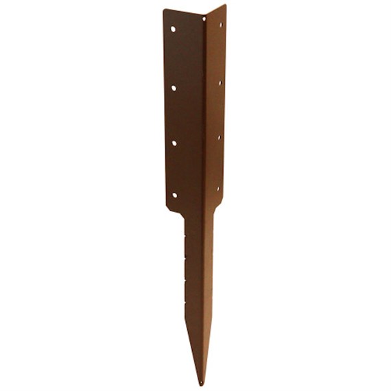 Perry Double Sleeper Corner Support Spike 670mm X 100mm - Brown (47140000Br)