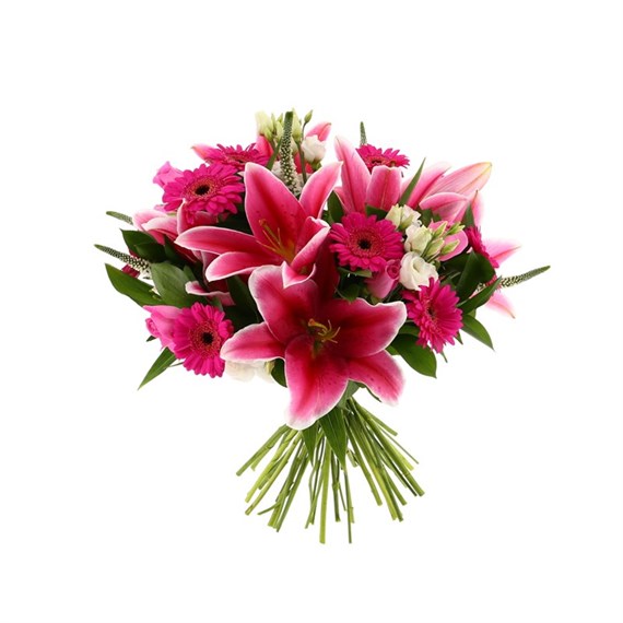 Pink Handtied Bouquet - Premium