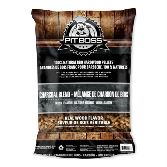 Pitboss All Natural BBQ Wood Pellets - Charcoal Blend 9kg (55248)