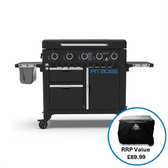 Pitboss Ultimate Plancha 5 Burner Gas Grill (10816) + FREE COVER