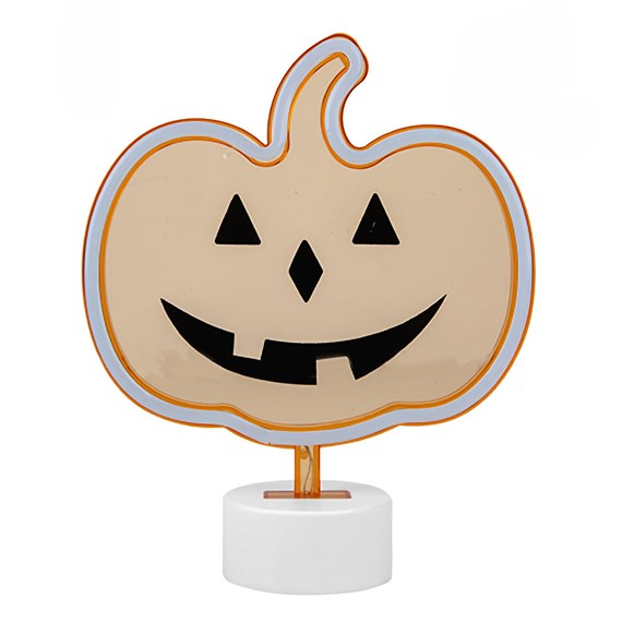 PMS Neon Pumpkin Halloween Table Light Decoration (975139)