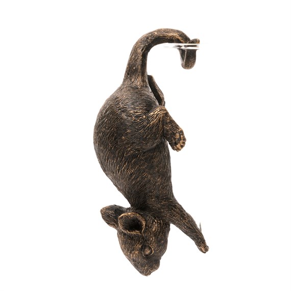 Potty Feet Decorative Pot Buddies - Antique Bronze Mouse (PB0028)