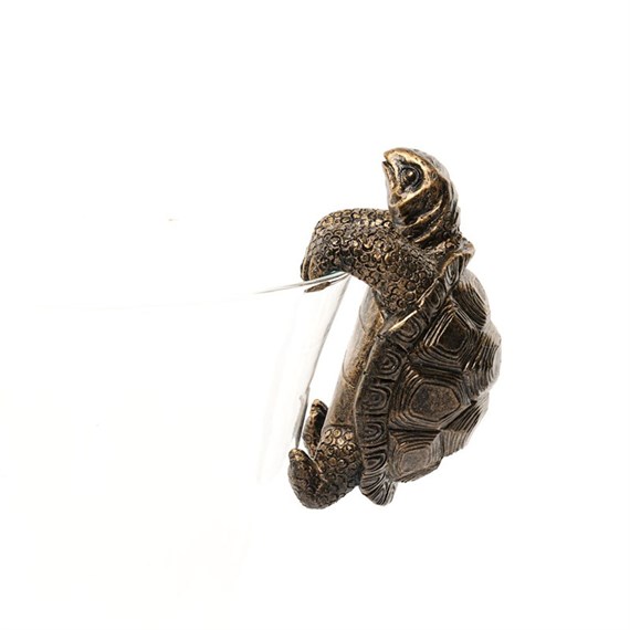 Potty Feet Decorative Pot Buddies - Antique Bronze Tortoise (PB0018)