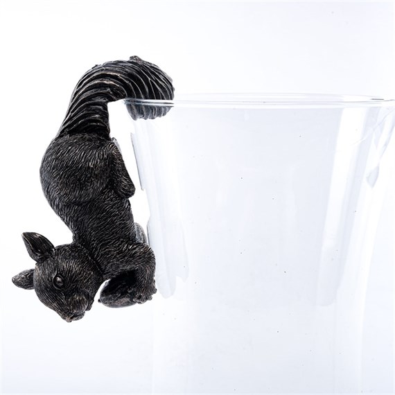 Potty Feet Decorative Pot Buddies - Antique Bronze Red Squirrel (PB0009)