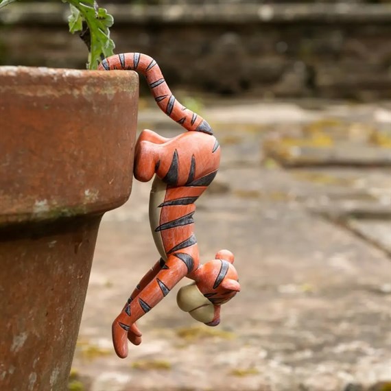 Potty Feet Decorative Pot Buddies - Tigger Hanging From His Tail (PBWTP0007C)