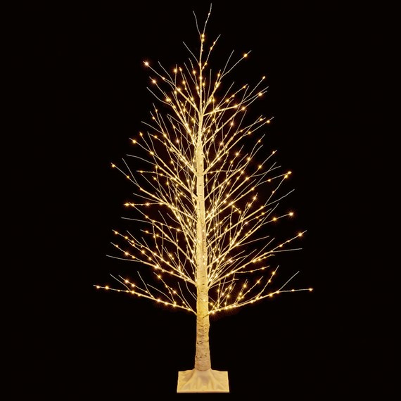 Premier 1.2m Birch Christmas Twig Tree with 300 Warm White LEDs (LV232494WW)