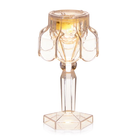 Premier 12cm Transparent Christmas Vintage Table Light Rounded (LB251068)