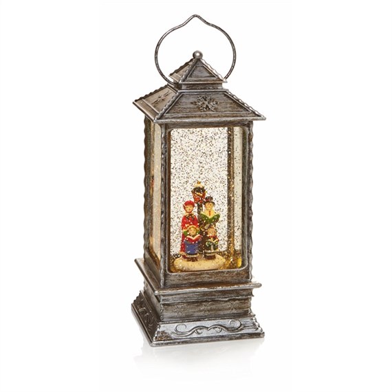 Premier 27cm Oblong Christmas Lantern Water Spinner with LEDs - Choir (LB171602P)