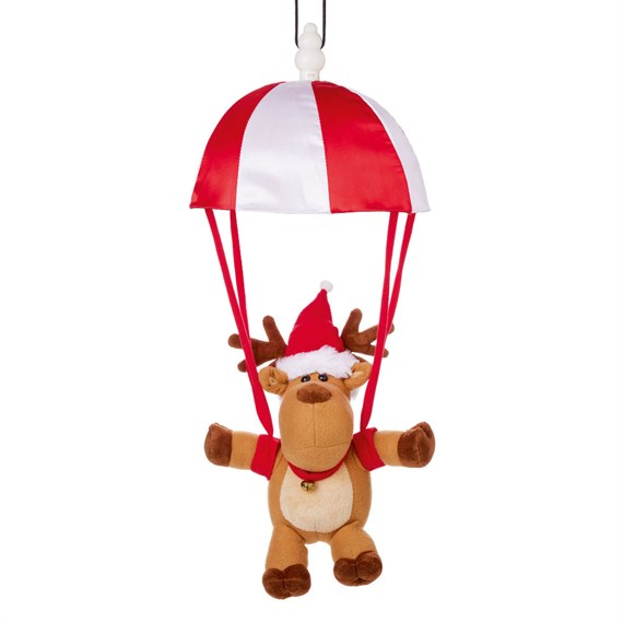 Premier 37cm Musical Kicking Leg Parachute Reindeer Christmas Novelty Toy (MB241421)