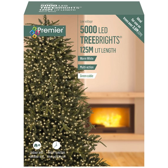 Premier 5000 Warm White Multi Action LED Treebrights Christmas String Lights (LV232567WW)