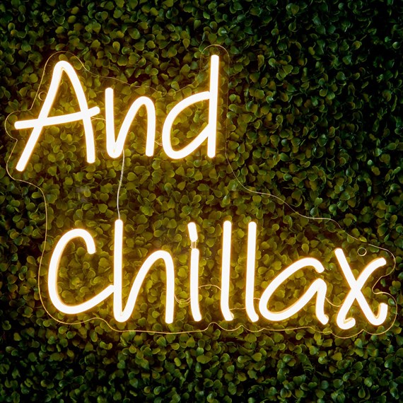 Premier And Chillax LED Neon Sign in Warm White (LT250730)