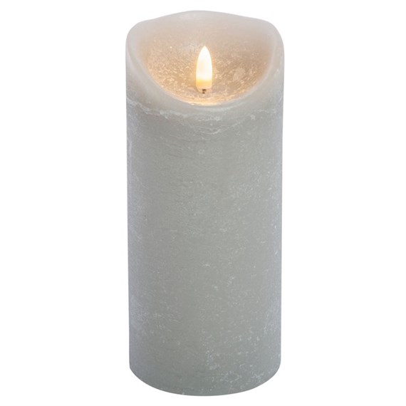 Premier Grey Flickabright Candle With Timer - Medium (CA198818GY)