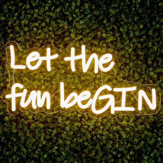 Premier Let The Fun Begin LED Neon Sign in Warm White (LT250737)