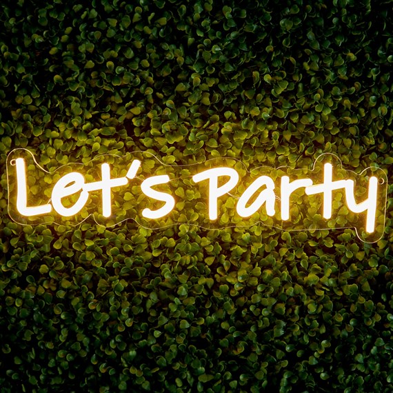 Premier Let's Party LED Neon Sign in Warm White (LT250726)