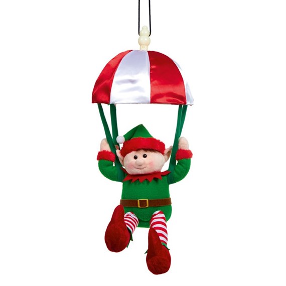 Premier Musical Christmas Kicking Leg Elf on Parachute (PL203089)