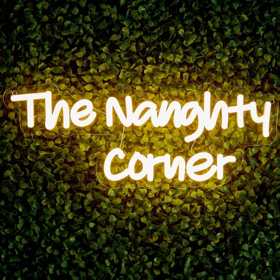 Premier The Naughty Corner LED Neon Sign in Warm White (LT250735)