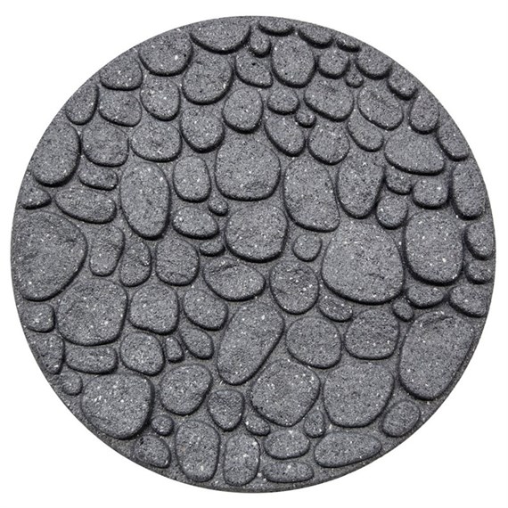 Primeur Garden Rubber Stepping Stone River Rock Grey  (P00014561)