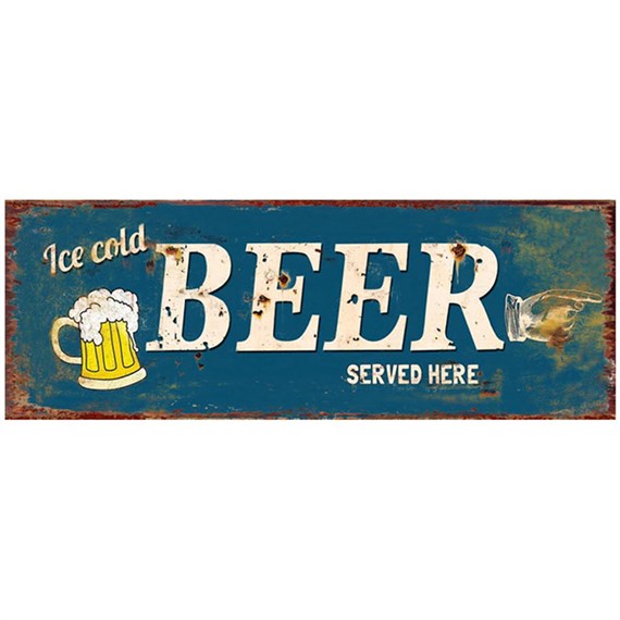 Primus Beer Served Here Metal Outdoor Garden Decor Wall Sign (PH1524)