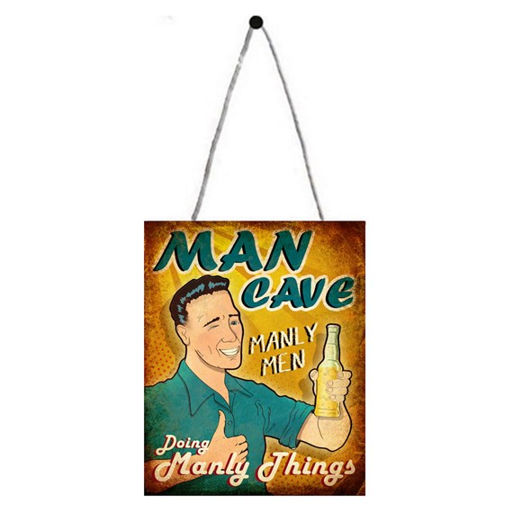 Primus Man Cave Manly Men Metal Outdoor Garden Decor Wall Sign (PH1603)