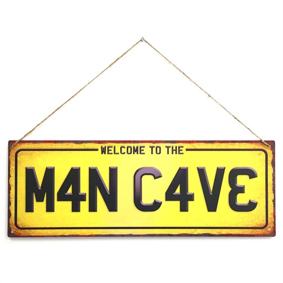 Primus Man Cave Metal Outdoor Garden Decor Wall Sign (PH1007)