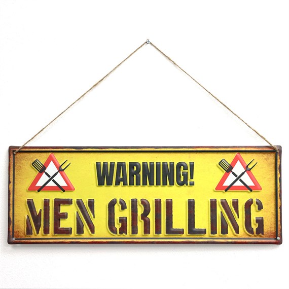 Primus Men Grilling Metal Outdoor Garden Decor Wall Sign (PH1008)