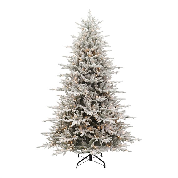 Puleo 1.8m (6ft) Arcadia Pine Flocked Pre Lit Artificial Christmas Tree (ARPF-60QLDTF5K350U)
