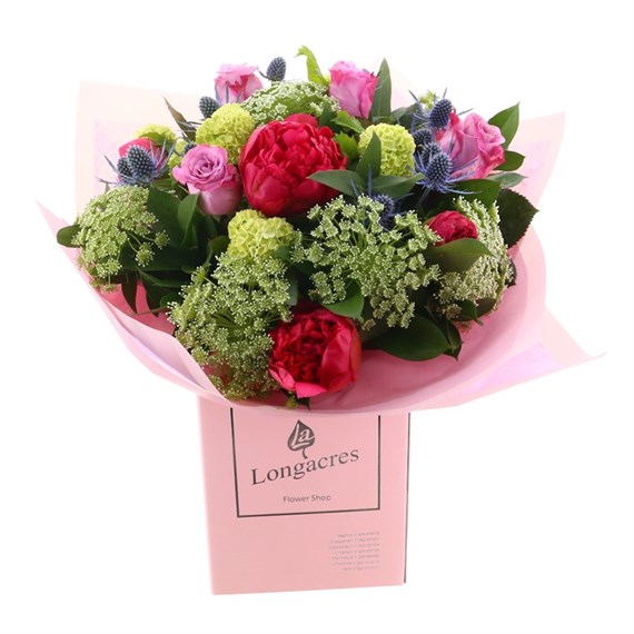 Raspberry Crush Hand Tied Floral Bouquet