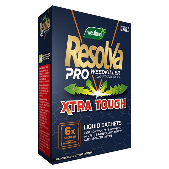 Resolva Pro Weedkiller Liquid Sachets Xtra Tough 6 X 100ml (20300520)
